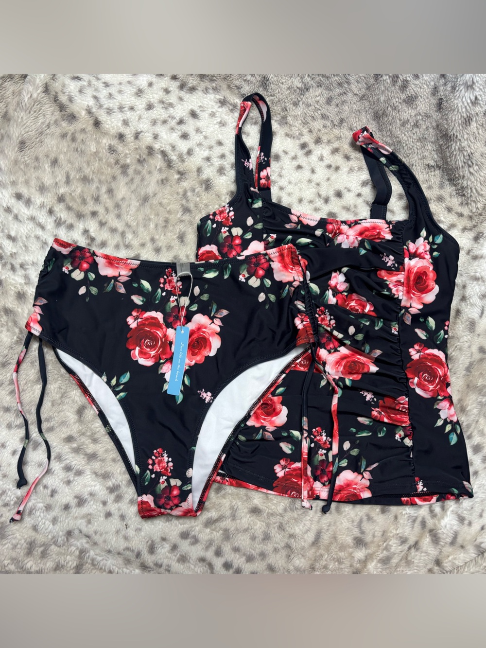 LIVE LIFE ON THE BEACH TWO PIECE TANKINI SET